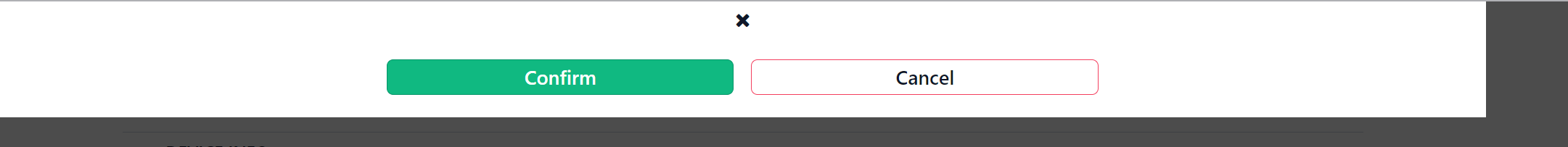 modal confirm